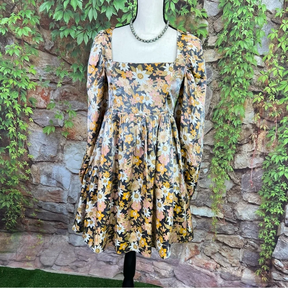 NWT FAVEUR Floral Babydoll Dress, S